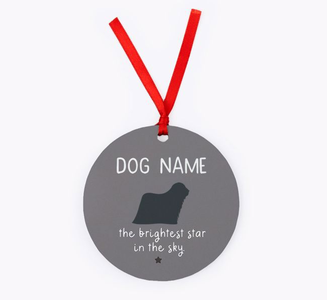 Brightest Star: Personalised {breedFullName} Christmas Decoration